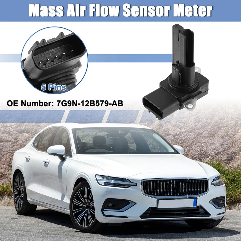 7G9N-12B579-AB LR012073 30751293 MAF Mass Air Flow Sensor Meter For Range Rover Jaguar Volvo