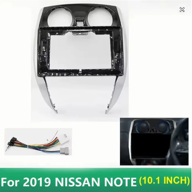 For Car Radio Fascia Frame For Nissan Note 2019 Universal 9 Inch Android Stereo Dash Trim Panel Kit