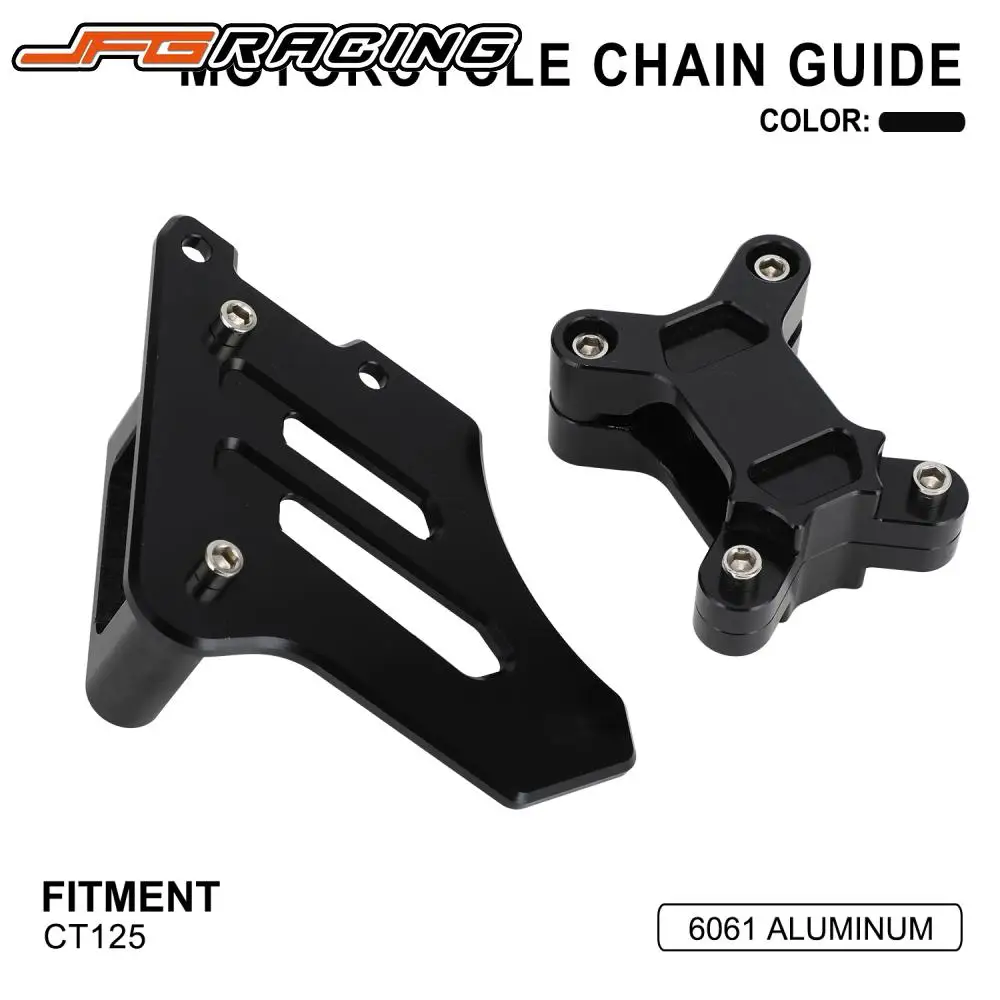 

Motorcycle Accessories Chain Set Chain Guard Protection & Bracket For CT125 CT 125 Trail 125 Aluminum