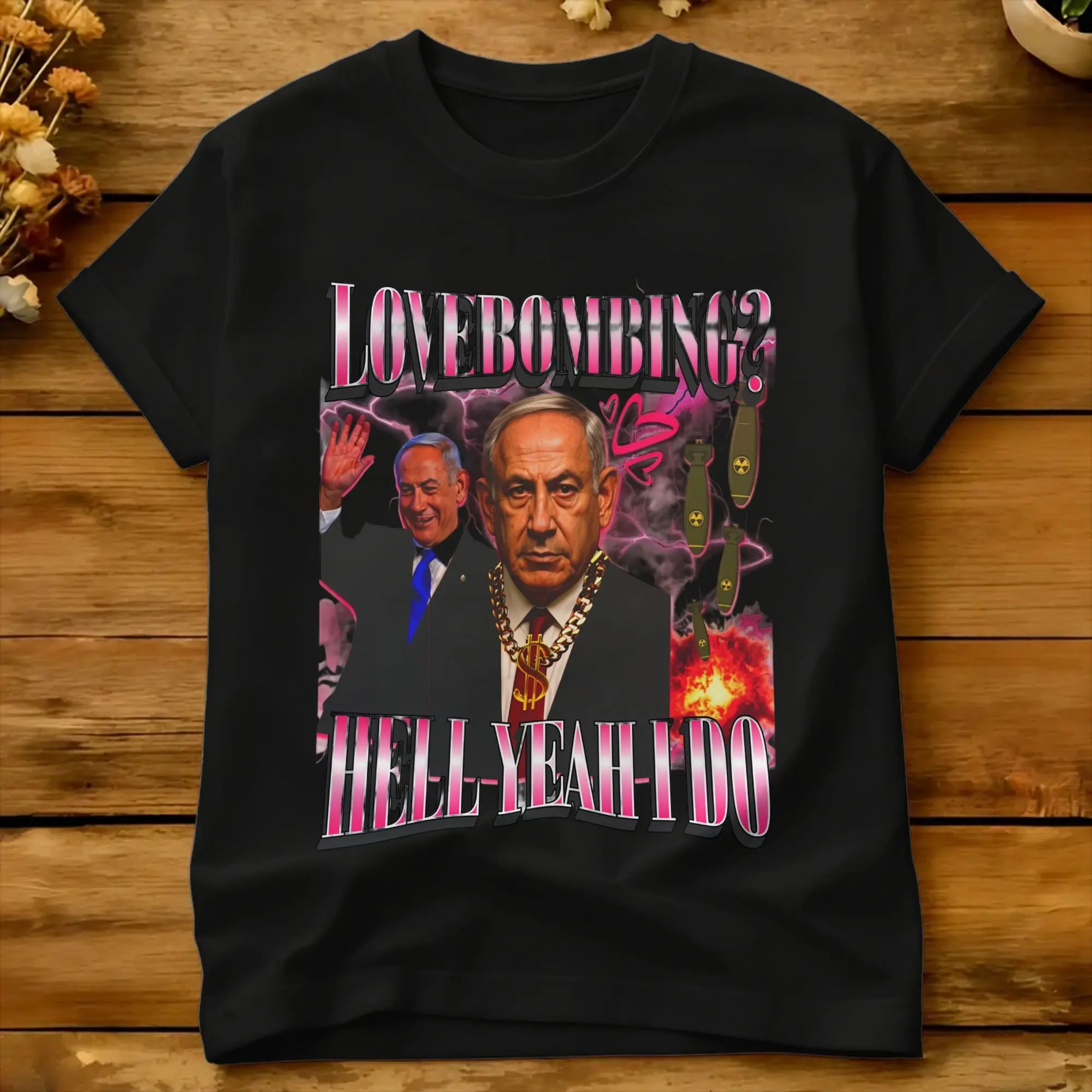 Benjamin Netanyahu T-Shirt Summer  Cotton T Shirts For Man Casual Tshirt Short Sleeve Vintage Top Tees