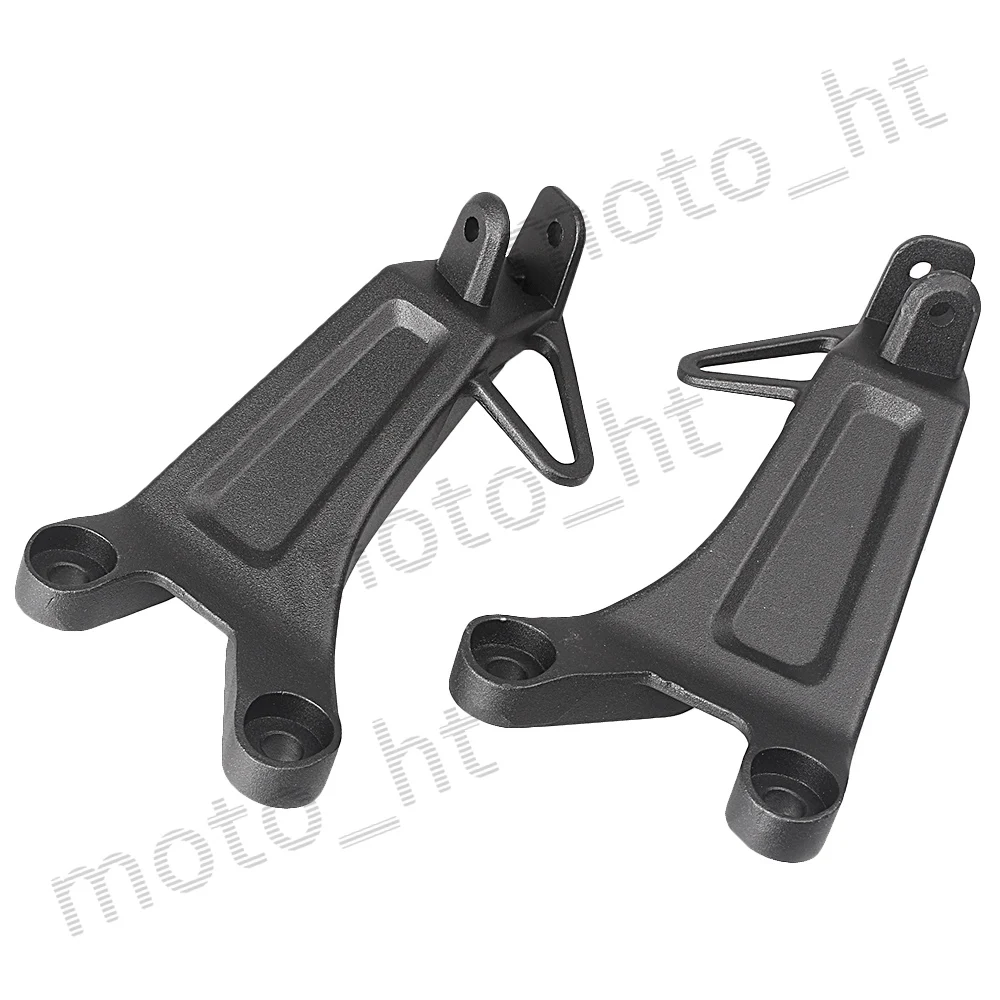 Motorcycle Passenger Rear Foot Pegs Footrest Brackets For Honda CBR600RR F5 2003 2004 CBR 600RR Aluminum Alloy Black