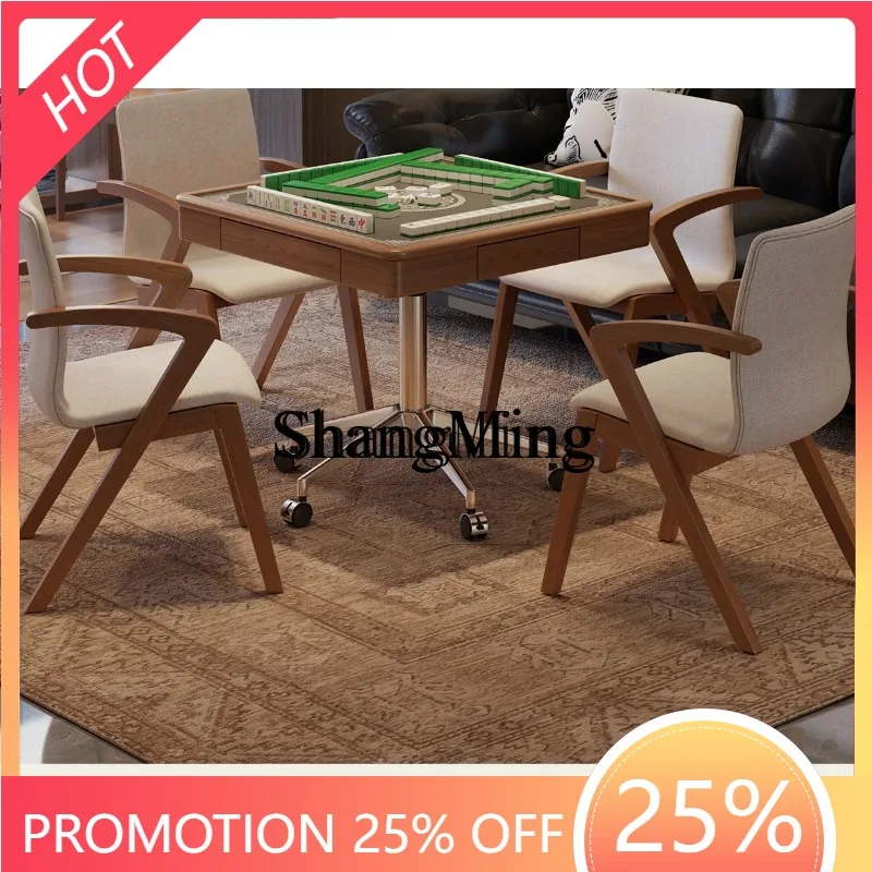 

CL wood movable sofa square few living room household lifting dining table mahjong table dual-purpose