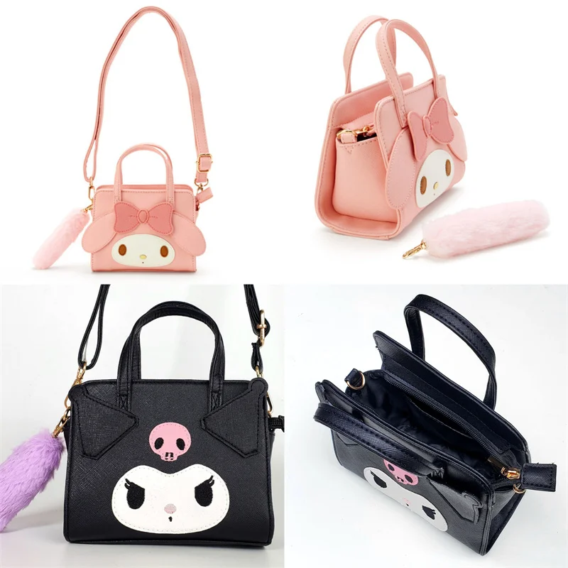 

Sanrio Kawaii Hello Kitty PU Сумочка KT Cat Kuromi кошелек Коричный рюкзак красота путешествия моя мелодия школьная сумка для девочек игрушки