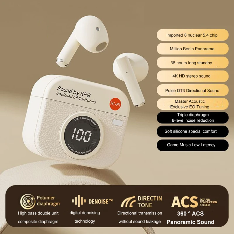 سماعات بلوتوث لاسلكية من Xiaomi، تشغيل 36 ساعة، سماعات أذن رياضية TWS مع ميكروفون مدمج، هدية