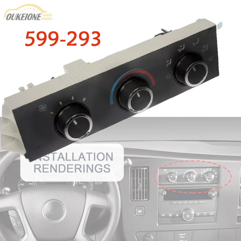 

Front A/C Heater Climate Control Module for 2001-2012 2013 2014 Chevrolet Express 1500 GMC Savana 1500 599-293 Car Accessories