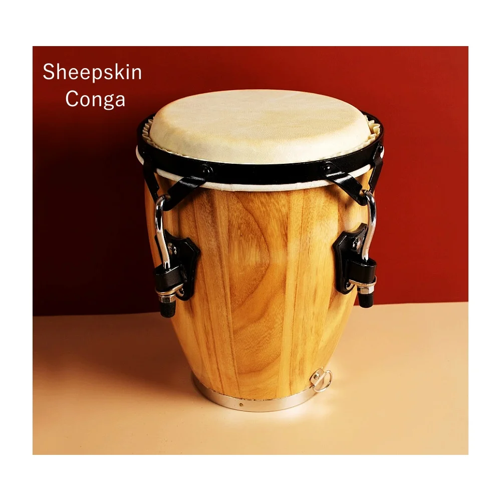 

JELO TL-CD 8\" Congas Percussion Drum High Quality Eco-Friendly Paint Sheepskin Drum Instrument For Musician