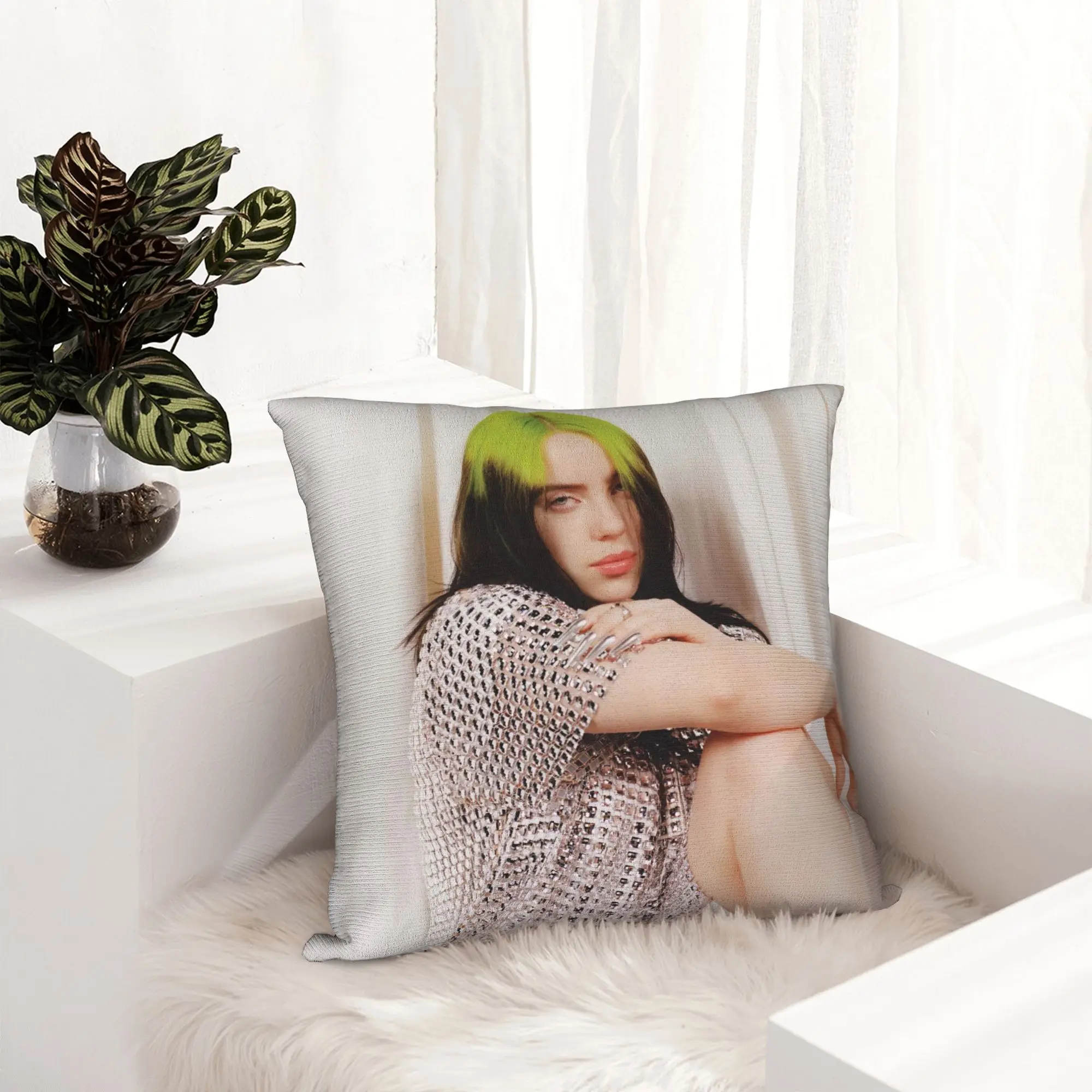 Billies Hit Me Hard And Soft Pillowcase Soft Fabric Cushion Cover Decorative  Throw Pillow Case Cover Car Zipper 40X40cm