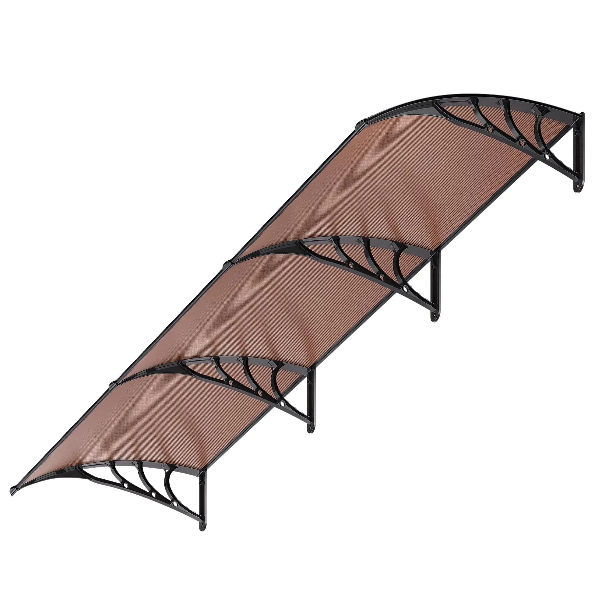 Polycarbonate Window Door Awning Brown 38 Inch x 115 Inch
