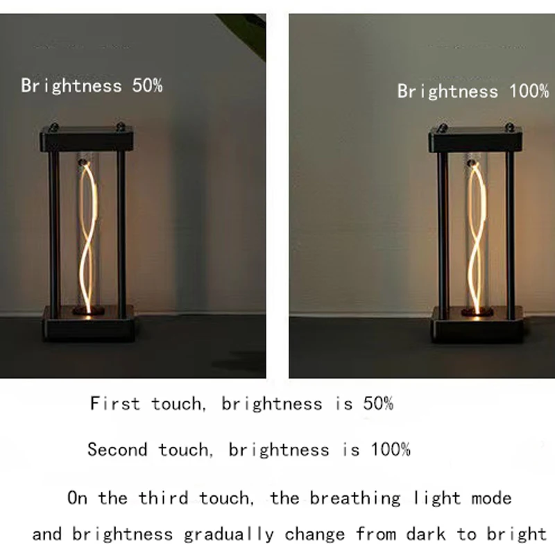 New Square LED Quantum Night Light, Small Bedroom Decoration Table Lamp, Living Room Gift, Premium Atmosphere Present