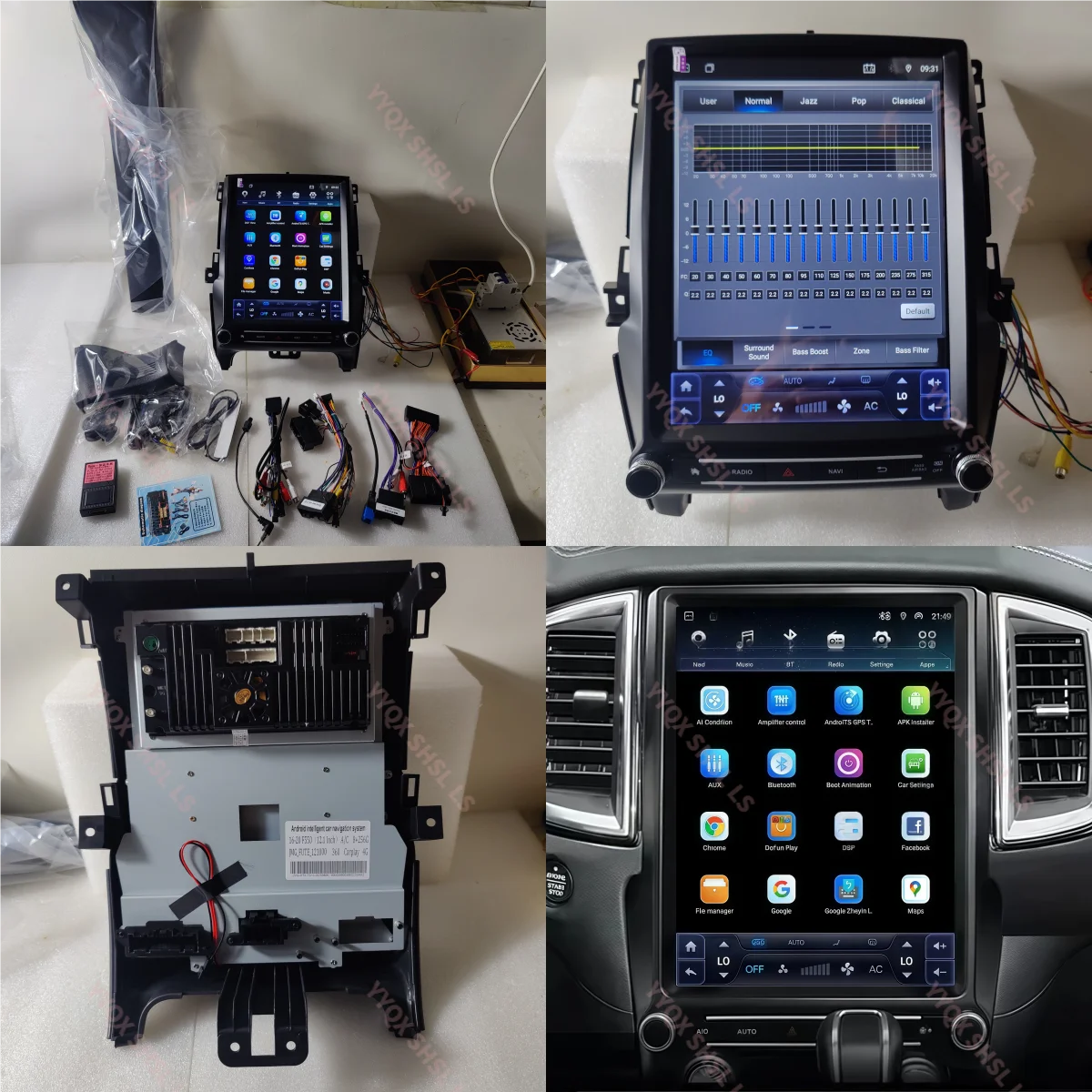 12.3 بوصة أندرويد 14 لفورد رينجر ايفرست 2016-2021 راديو السيارة سماعة لاسلكية تعمل بالبلوتوث CarPlay الوسائط المتعددة رئيس وحدة شاشة تعمل باللمس