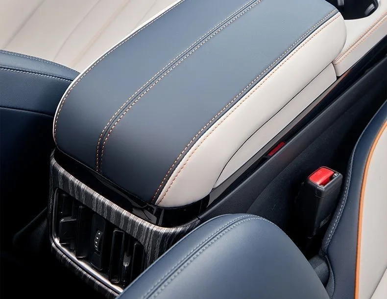 For BYD Song plus Sealion 6 Seal U 2024+ Interior pattern Armrest Anti-dirty Pad Cover Sticker PU Leather Cover Accessories