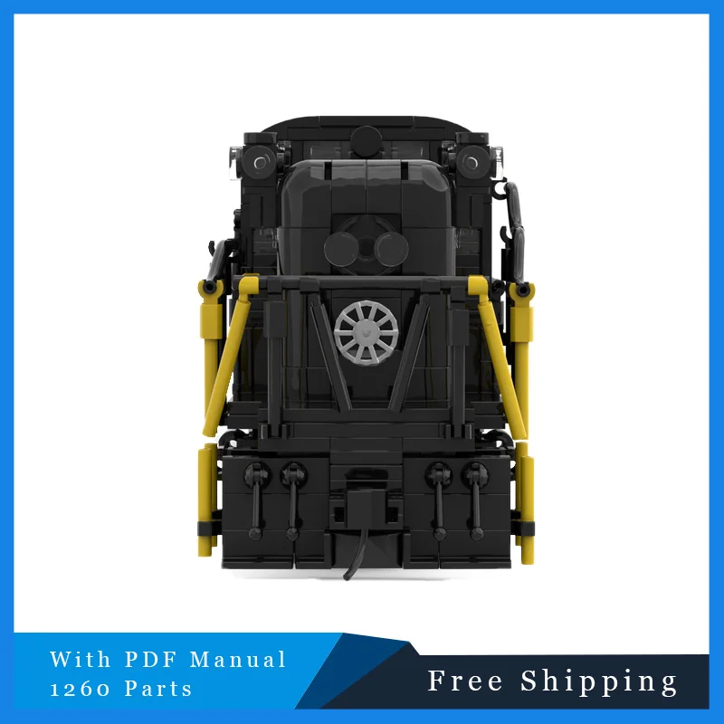 1260 pièces MOC blocs de construction Cool Blacks Train modèle technique éducation créative bricolage assemblage jouets ensemble pour enfants cadeaux de noël
