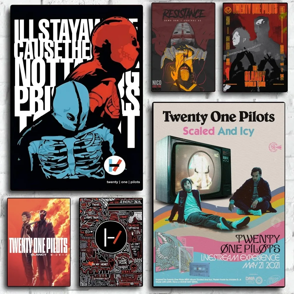 

Band T-twenty O-one P-pilots Poster Home Living Room Bedroom Bar Cafe Art Decor