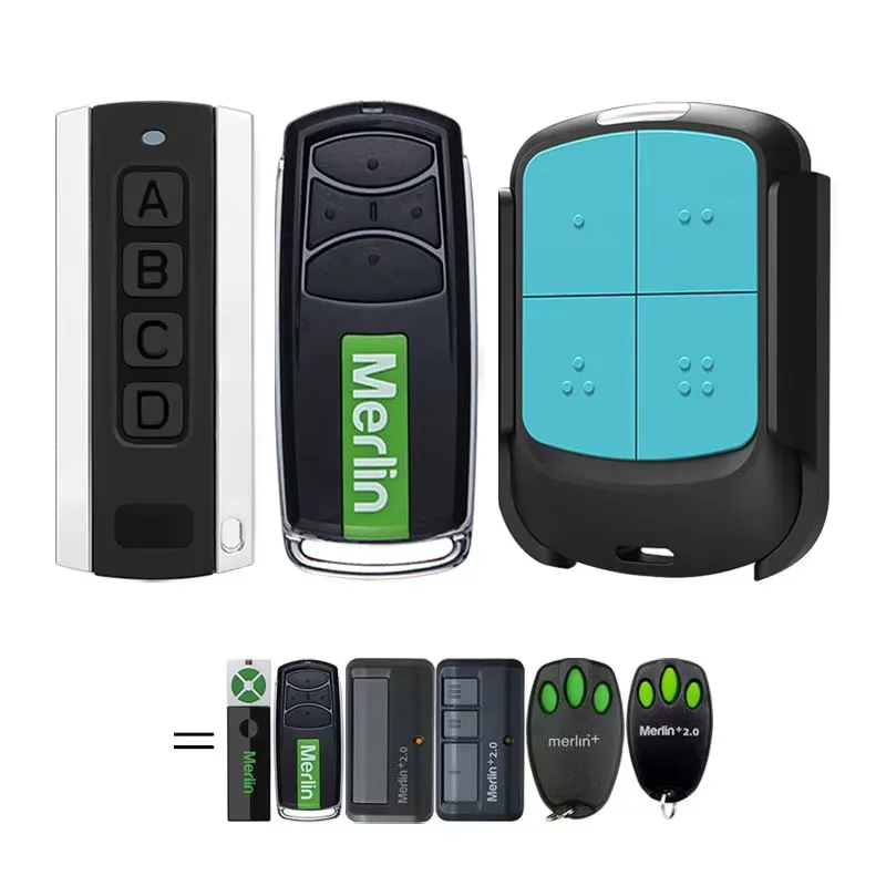 30PCS Merlin E960M E950M E945M E943M E940M Garage Remote Control Merlin Garage Door Remote Control Security+ 2.0