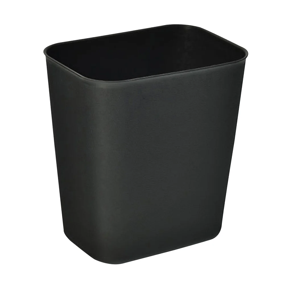 Black Trash Can Garbage Cleaner Outdoor Cans Automotive Waste Bucket Household Office Container