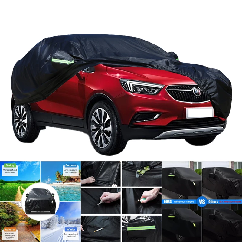 

Всепогодные автомобильные чехлы для Buick Encore 6-в-1, водонепроницаемые, пылезащитные, УФ-защитные, снежные, устойчивые к царапинам, защита