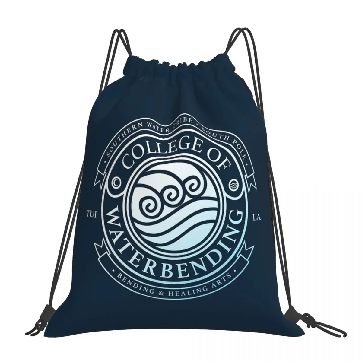 ATLA College Of Waterbending Avatar Inspired-Design Backpacks Drawstring Bags Drawstring Bundle Pocket Sports Bag BookBag