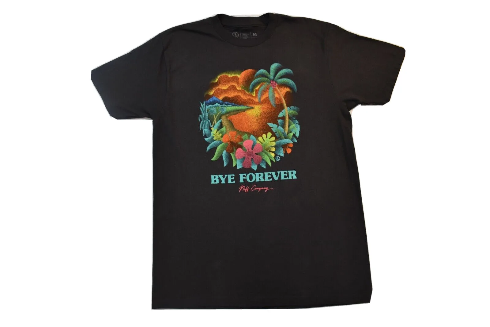 Neff Mens Bye Forever Company Beach Tarr T Shirt Nwt M