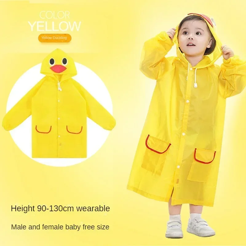 Baby Raincoat Cartoon Animal Style Waterproof Kids Rain Coat for Children Rainwear Student Poncho Rain Coat Kids