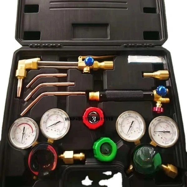 Industrial Welding & Cutting Set  American Style  and Oxygen and Acetylene  Gas Regulator