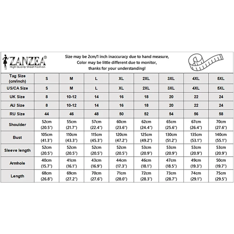 ZANZEA Damskie Bluzy w Paski z Asymetrycznym Szyciem, Wiosna 2026, Casualowe Bluzy z Okrągłym Dekoltem i Długim Rękawem, Rozmiary S-3XL