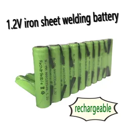 Batteria ricaricabile 1.2V AAA 1800mah nimh cell Green shell con linguette di saldatura per spazzolino da denti rasoio rasoio elettrico Philips