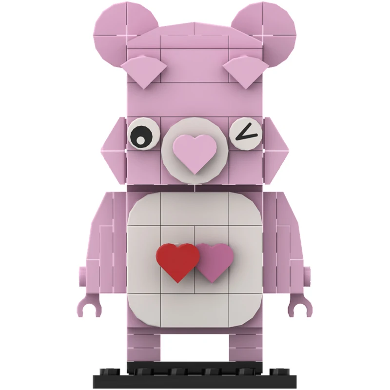 

110 шт. MOC Love-A-Lot, символ медведя, коллекция медведей Brickheadz, строительные блоки, рождественский подарок, инженерные игрушки для мышления