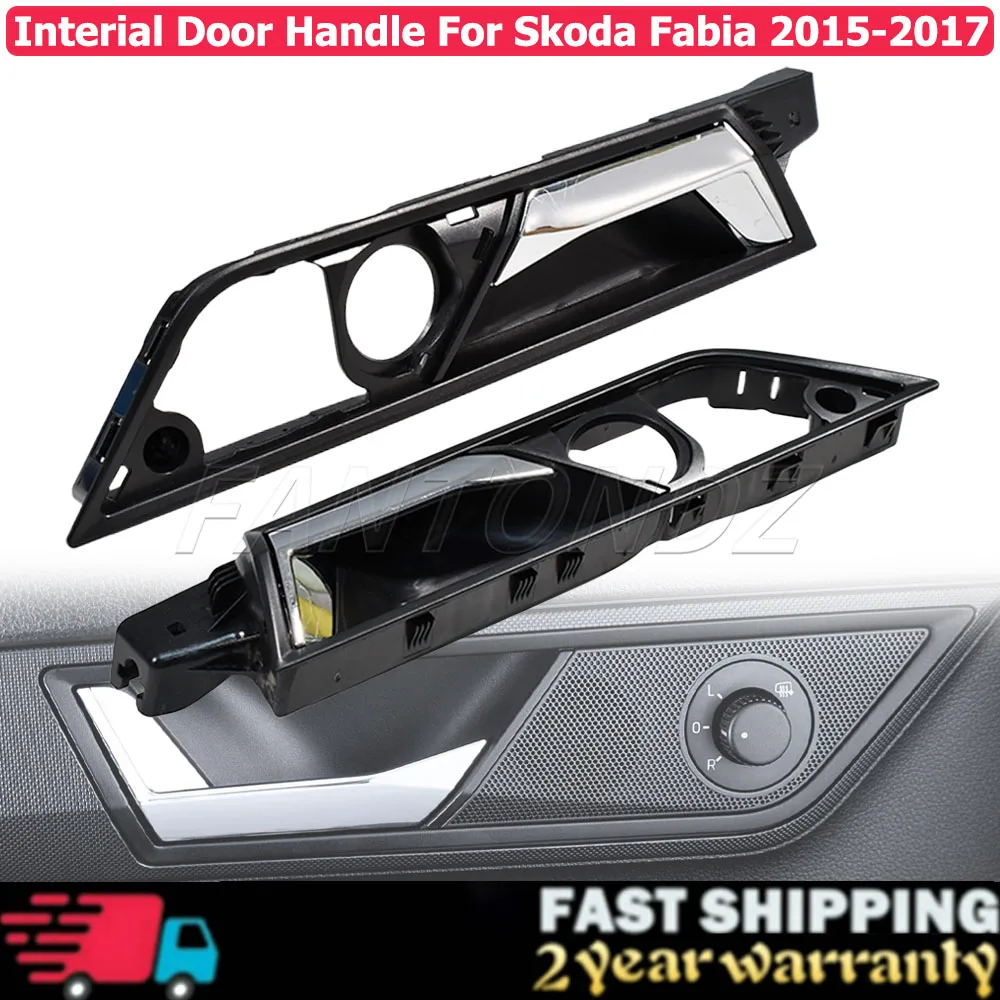 Internal Door Handle Car Door Internal Actuator For Skoda Fabia 2015-2017 6V0837221A 6V08222A 6VD837222E