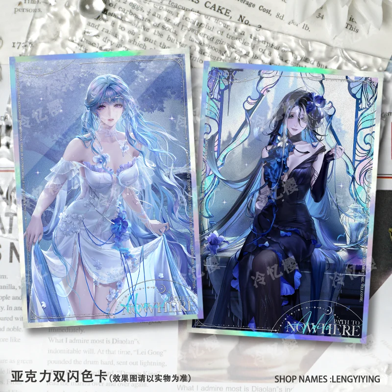 مجموعة أنيمي جديدة لعام 2025 مسار بطاقة التوقيع إلى أي مكان لانغلي أديلا هاميل جافوفانو كوسبلاي أكريليك مزدوج فلاش ورق ملون #1