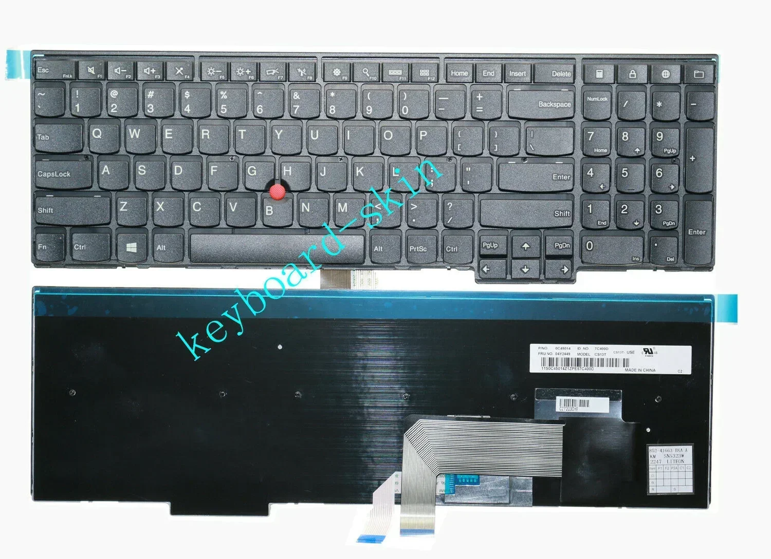 New US without-backlit keyboard for Lenovo IBM Thinkpad E540 E531 T540 T540p T550 T560 L540 L560 L570 W540 W541 W550 laptop