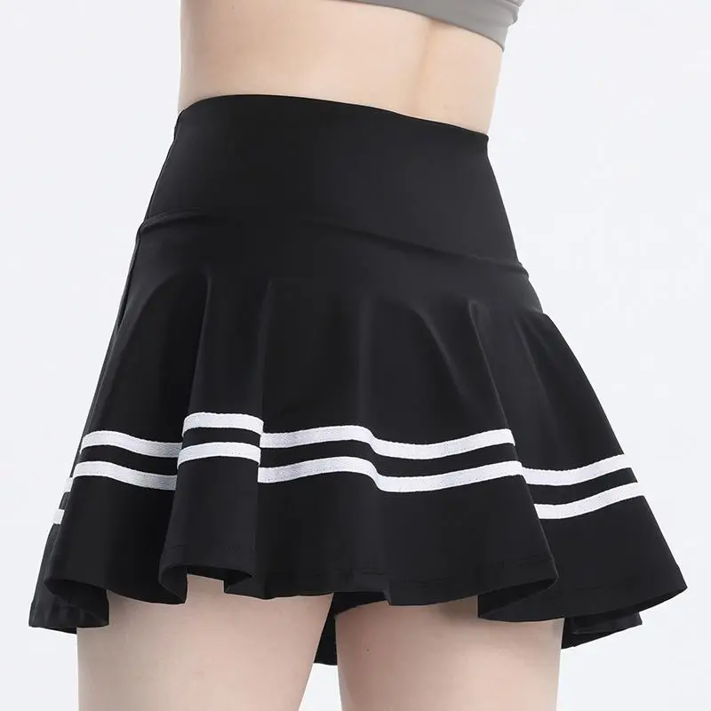 

2024 Summer Women's Casual Fashion Elegant Commuting Anti glare Sports Holiday Two Hundred Pleated High Waist Tennis Skirts