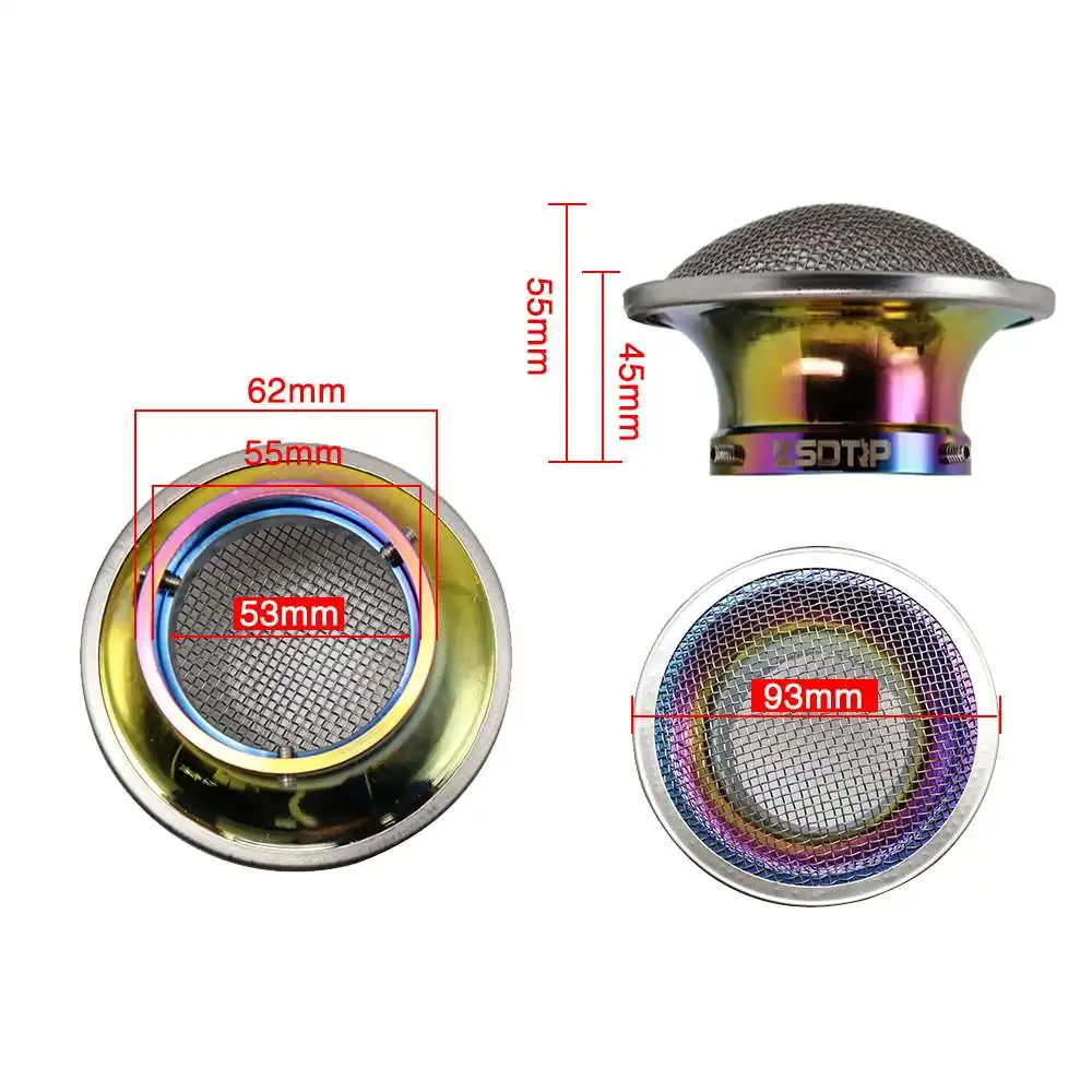 Alconstar-Motorcycle Carburetor Air Filter Cup  55mm Intake Wind Horn Cupwith Screen Mesh For PWK32 PWK34  Motorcycle Carburetor