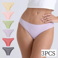 3PCS Women Panties Seamless Underwear Women Breathable Underpants Warm Briefs Low Waist Panty Winter Female Sexy Lingerie