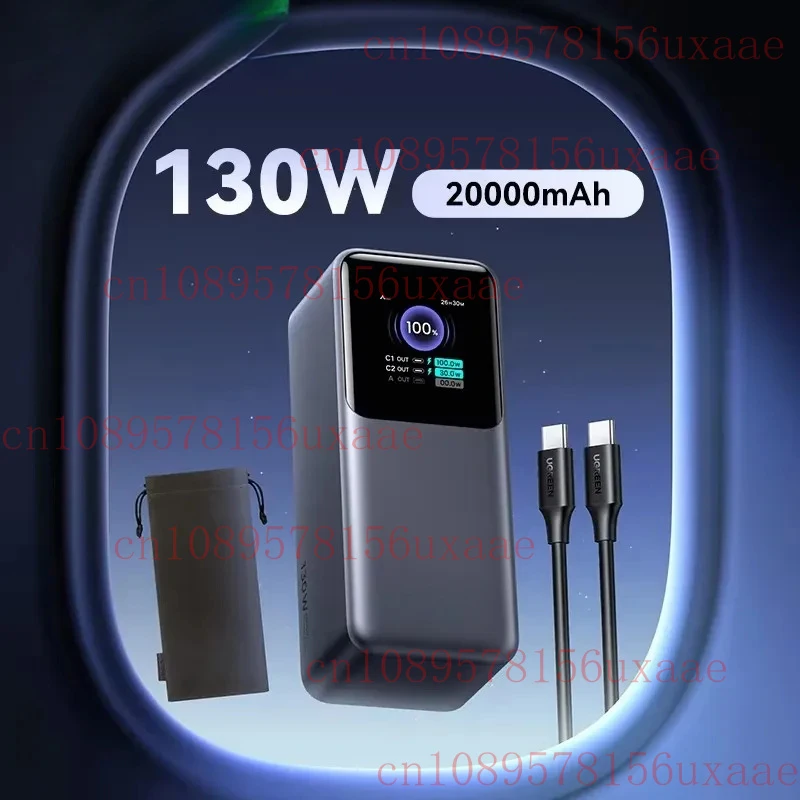 

Портативное зарядное устройство для UGREEN Nexode 200 Вт, 25000 мАч, 130 Вт, 20000 мАч, PD, внешняя резервная батарея для ноутбука, мобильного телефона