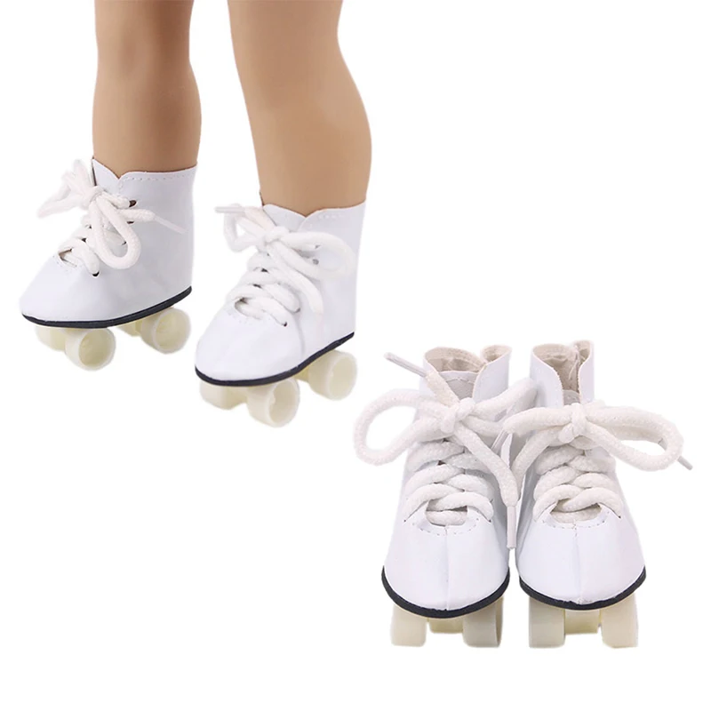 Doll Roller Skate Sequin Shoes Ice Skates For 18 Inch Doll Clothes DIY Accessories Toys