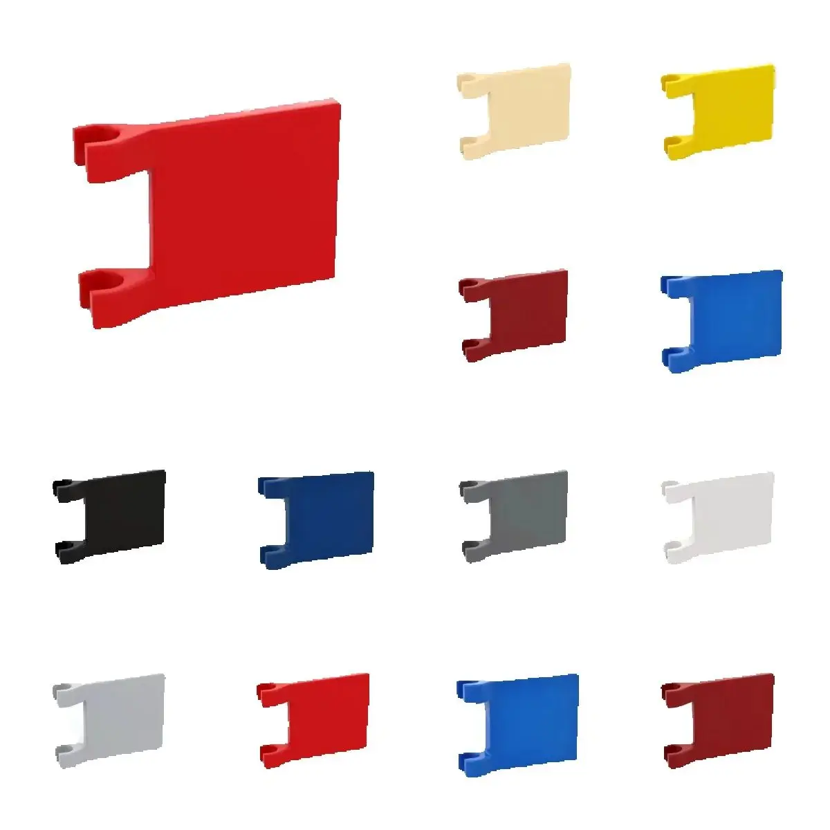 

50pcs 2335 Flag 2x2 Square Building Blocks 60779 Castle Decoration Bricks Particle Puzzle Idea Toy Children Birthday Gifts