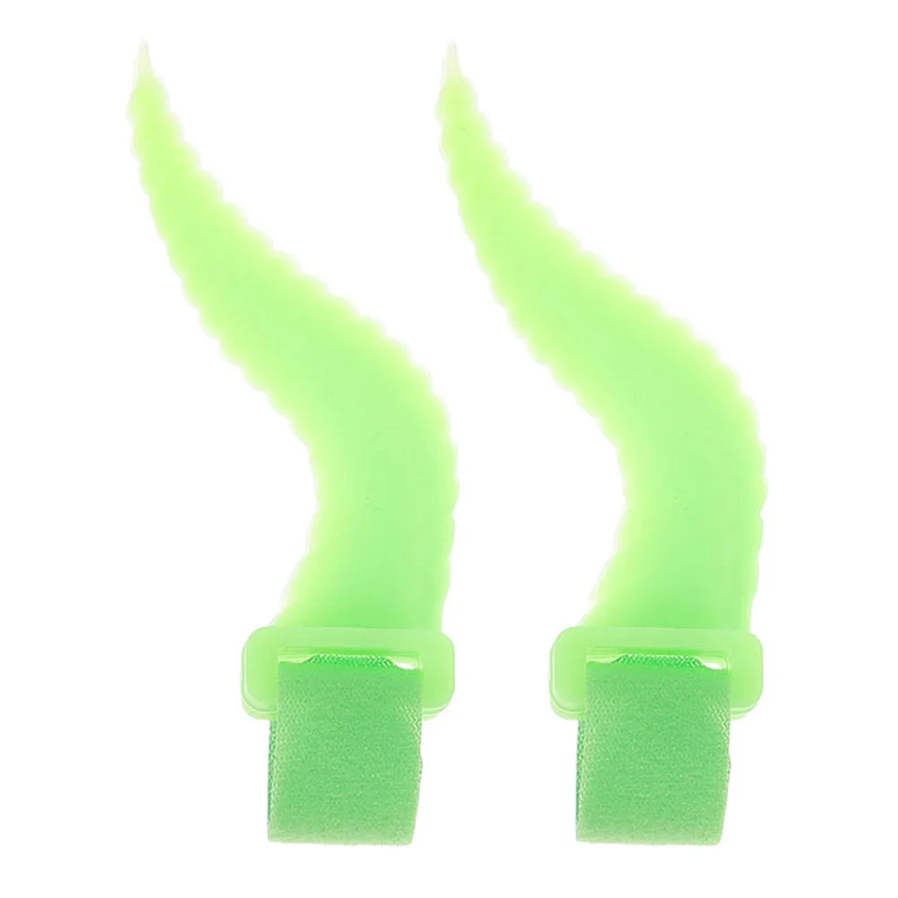 

2 Pcs Cosplay Headphone Horn Accessories Headphones Wired Headset Attachment Ornament Silica Gel Horns