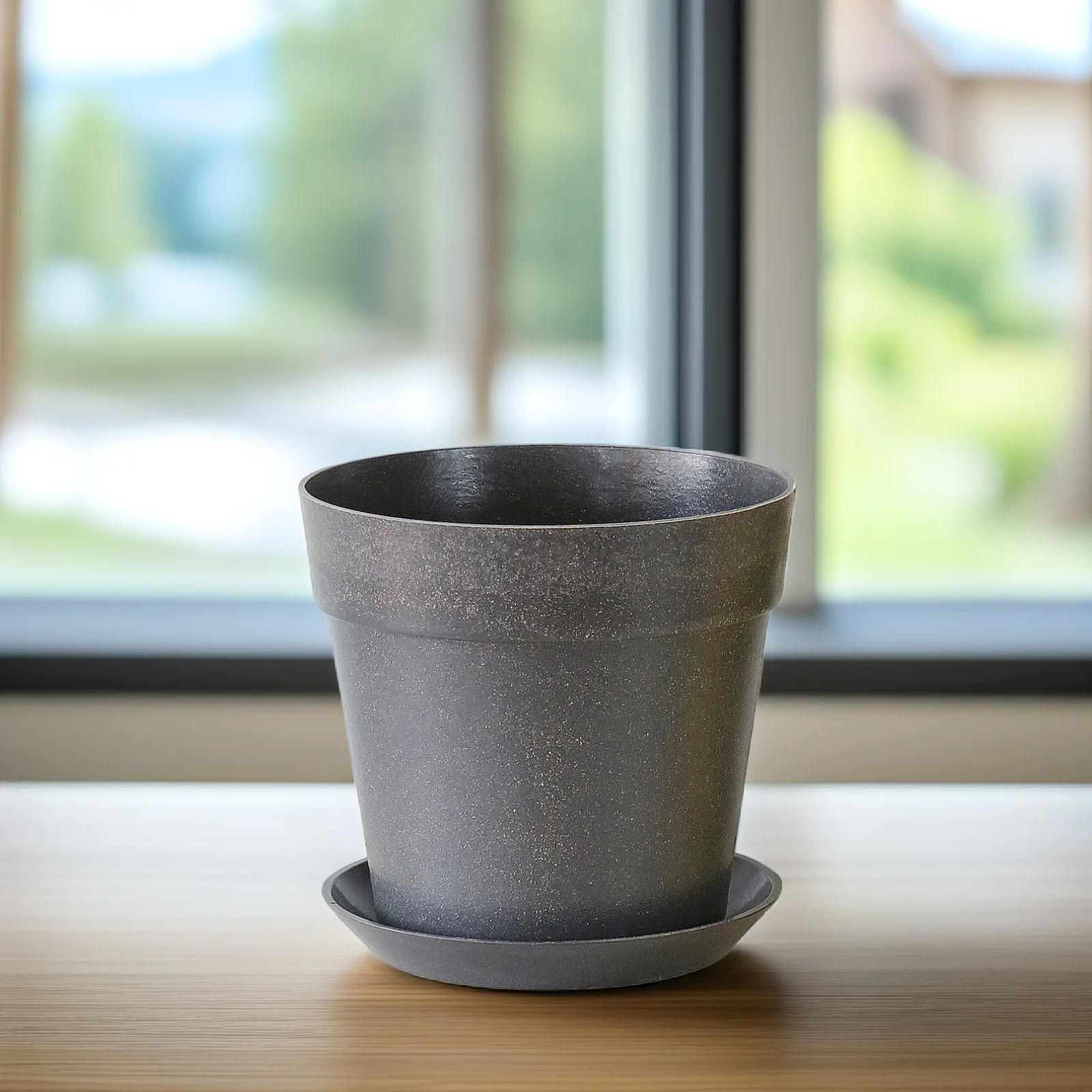 

2pcs Biodegradable Premium Plant Fiber Drainage Hole Indoor Biodegradable Planter Planter For Home Office Garden Decor