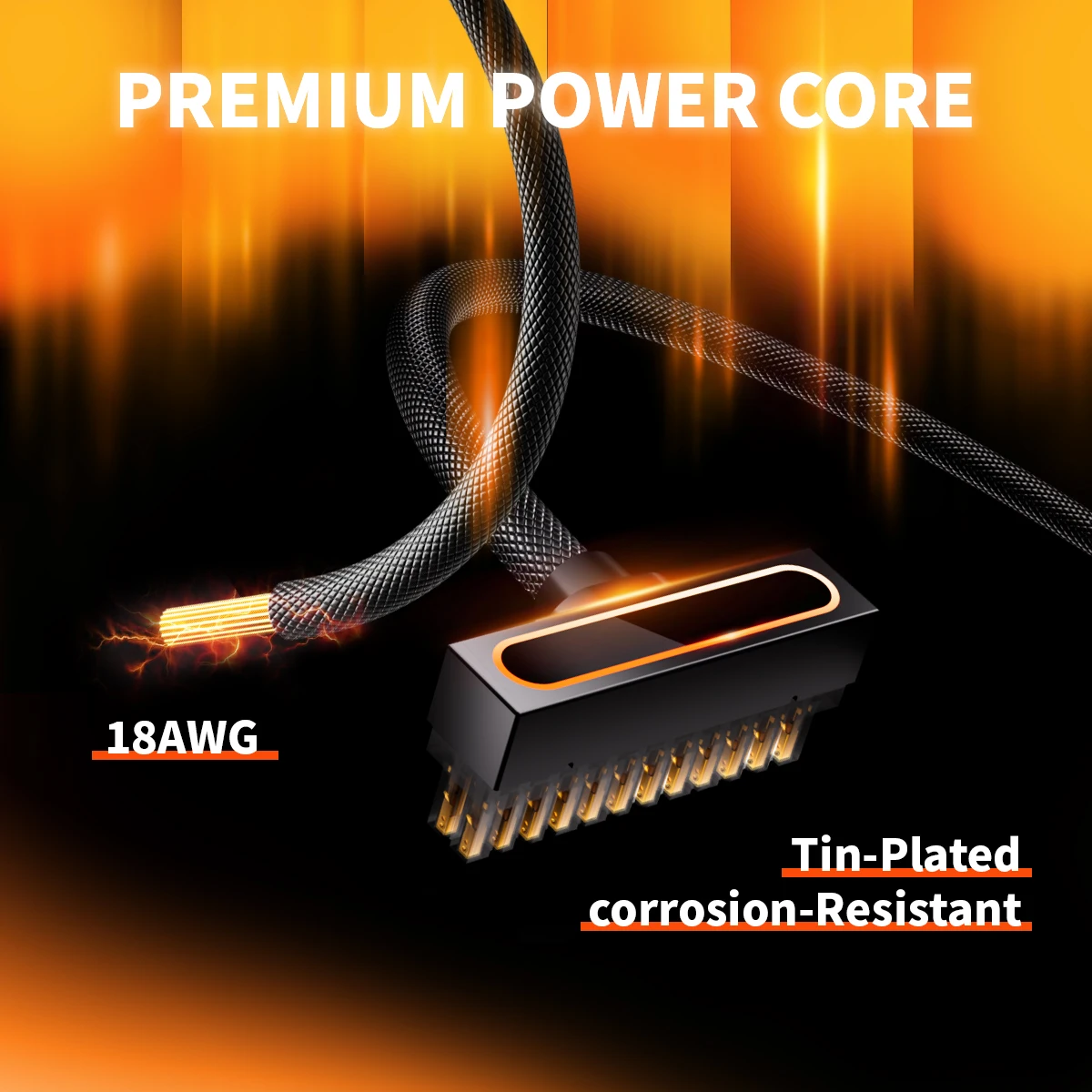 AIJS ATX24Pin Motherboard Extension Cable,18AWG 90° Right-Angle Design, ARGB 5V 3Pin Male-to- Female Connectors Cable