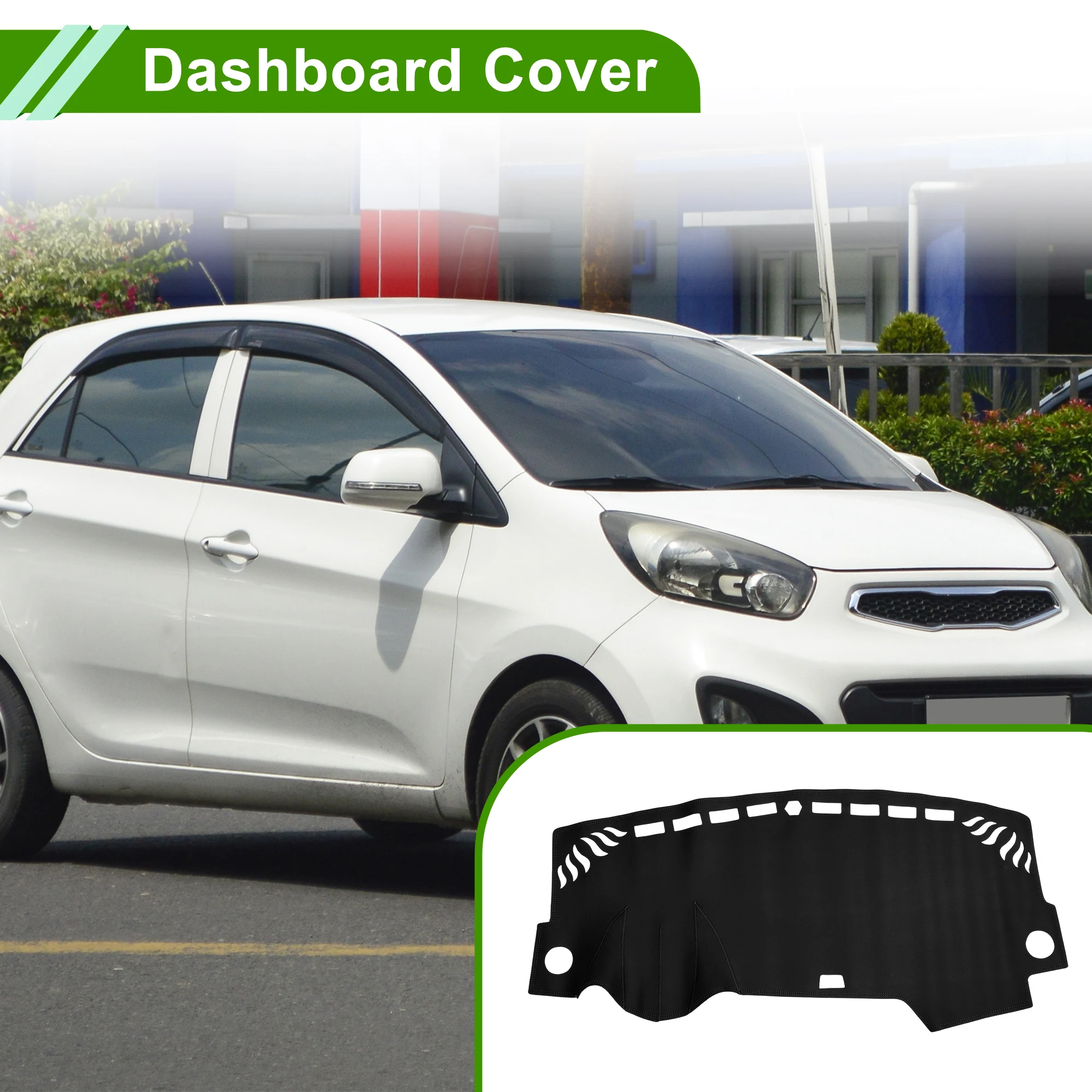 

UXCELL Dashboard Cover for KIA Morning 2013-2019 Black 1 Pc