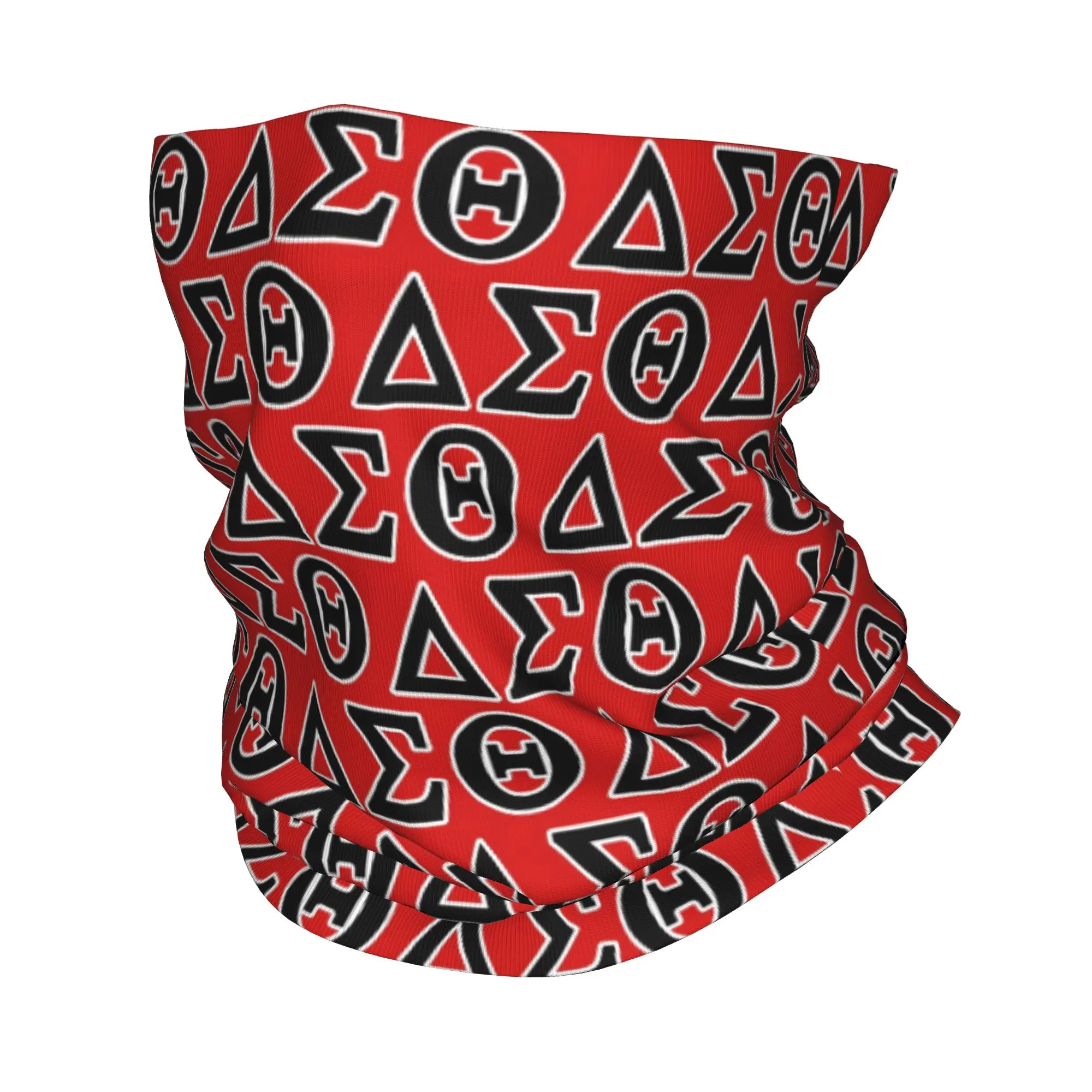 Custom Delta'ES Sigma'ES Theta'ES Sorority  Bandana Neck Gaiter Windproof Face Scarf Cover Men Women Headband Tube Balaclava