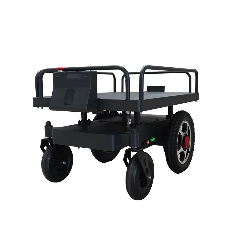 100kg Payload Electric Transporting Cart Automated Guided Vehicle Mobile Transfer Delivery Robot for Factory Warehouse