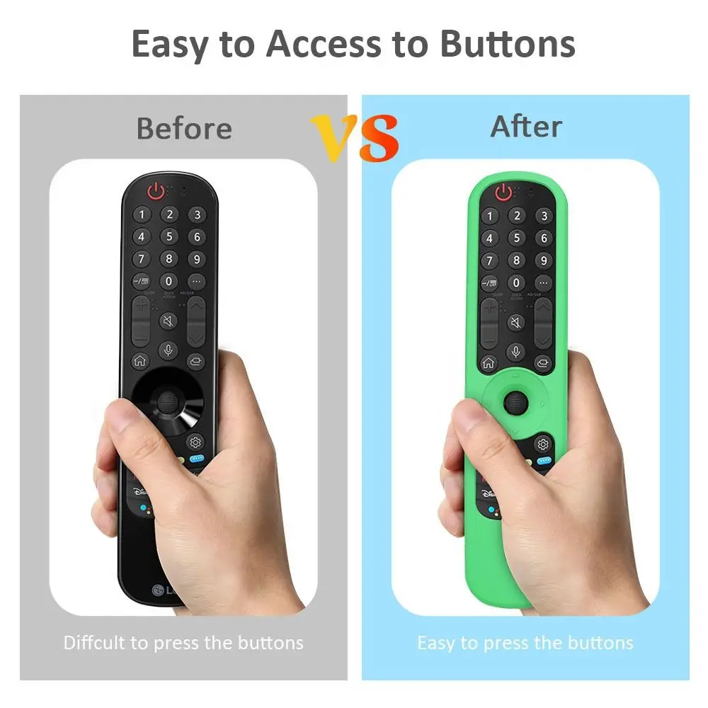 Remote Control Protective Cover for LG AN-MR21GC MR21N/21GA Silicone Case for LG OLED TV Magic Remote AN MR21GC