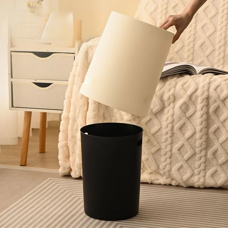 Double-layer Garbage Bins Household Simple Kitchen Bathroom Toilet Aesthetic Value Hotel Use Cleaning Waste Recovery Tools