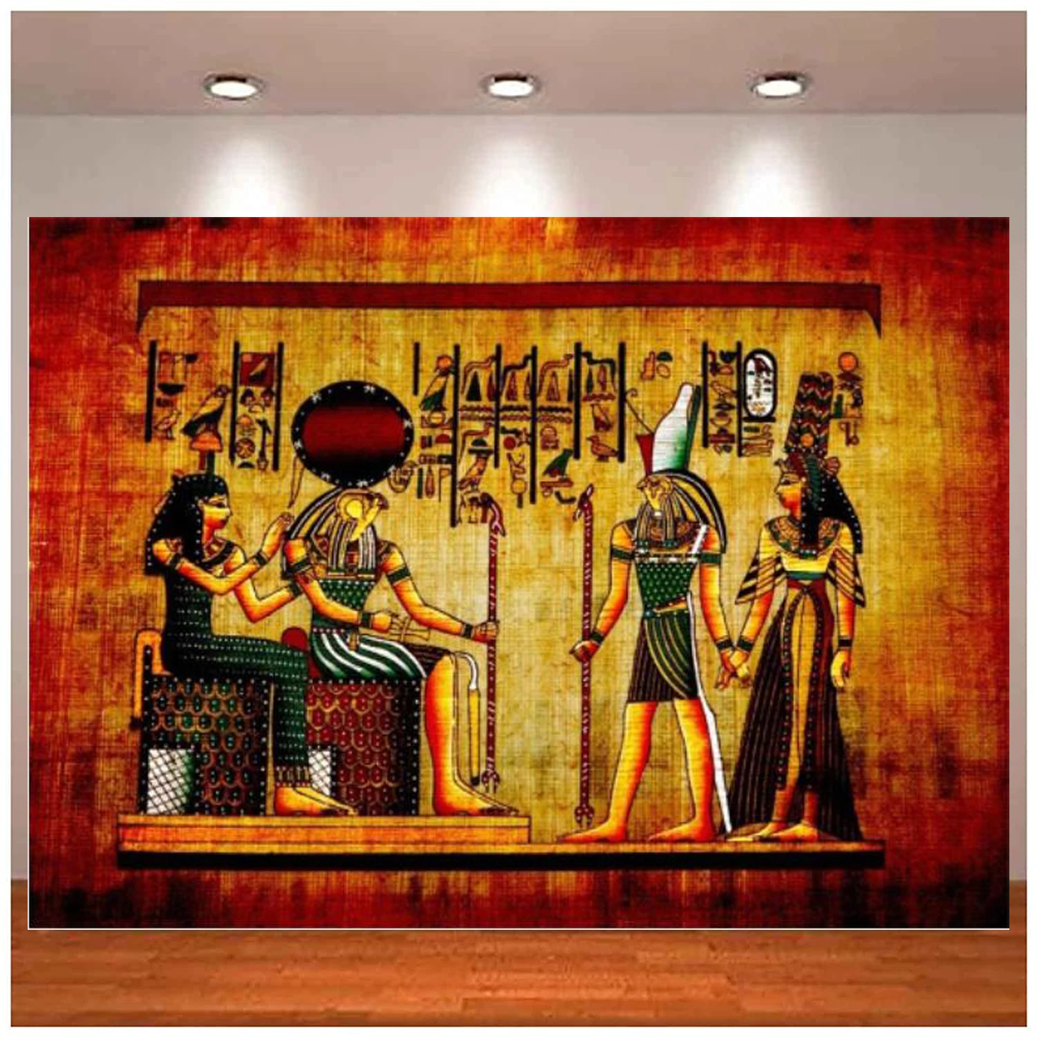 Vintage Egyptian Photo Photography Backdrop Old Egypt Mythology Antique Hieroglyphs Wall Mural  Background Travel Photo Studio