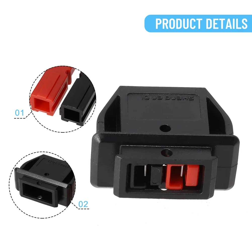 Fixed Mounting Bracket Panel Outdoor Power Plug Energy Storage Connector Holder 2pin Unipolar Plug Holder FOR Anderson Plug