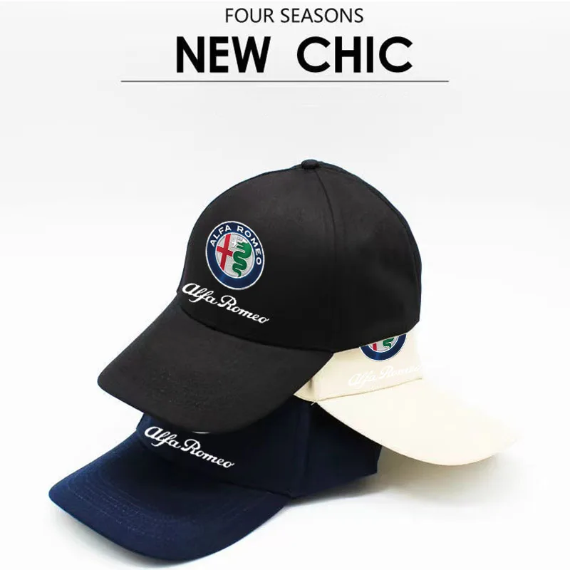 Logotipo del coche sombrero de papá gorra de béisbol de algodón Vintage gorra deportiva Unisex para Alfa Romeo giulia stelvio giulietta 159 147 156 Accesorios
