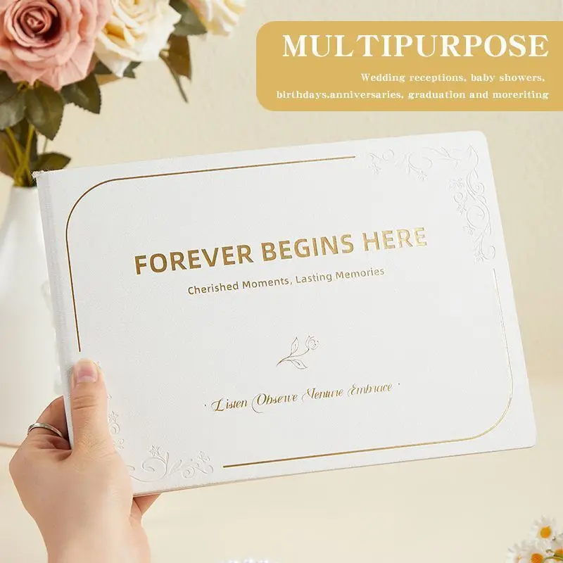 Wedding Guest Book Best Friend Wedding Gift Wedding Sign in High-end Creative  Blessing Message Handbook