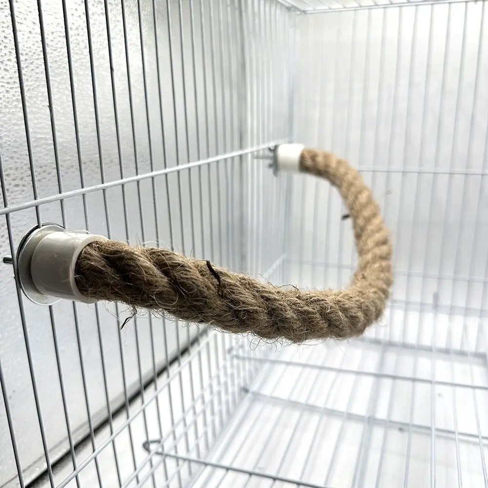 Tooth Grinding Parrot Cotton Rope Pole Detachable Relieve Boredom Birds Swing Stand Cage Accessories Bird Swing Harness