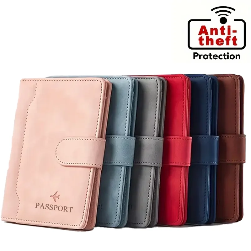 Passport Holder, Passport Cover with Credit Card Slot and Boarding Pass Slot Combo, Passport Wallet Case Book Travel Must Have,